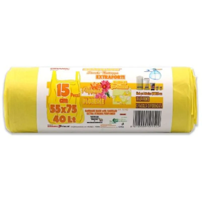 Sacchi Patt. 55X75 Giallo 15Pz 10152 Din