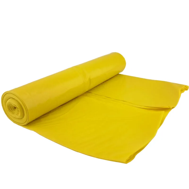 Sacchi per la spazzatura spessi 50 micron. rotolo durevole 25 pz. -giallo 120L