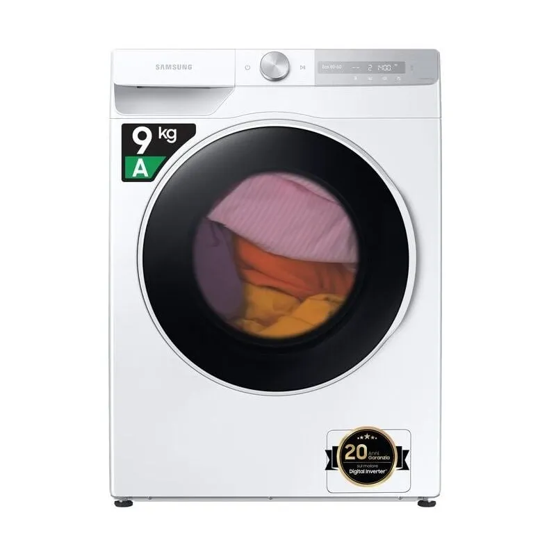 WW90T734DWH Lavatrice Carica Frontale ai Control UltraWash Classe energetica a Capacita' di carico 9 Kg Centrifuga 1400 giri Motore Digital Inverter