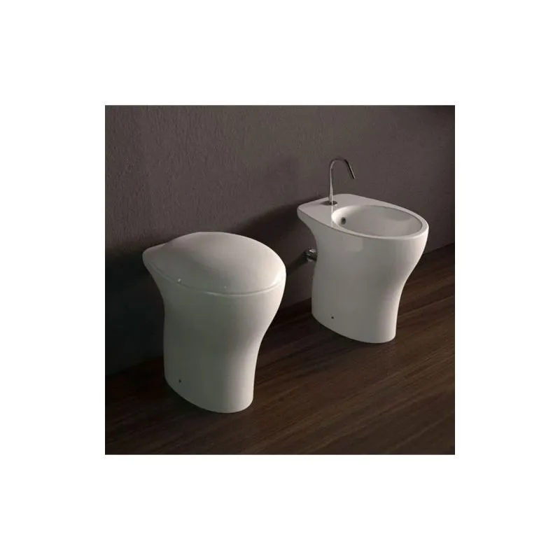 Domus Falerii - sanitari moderni mascalzone light vaso bidet e coprivaso softclose