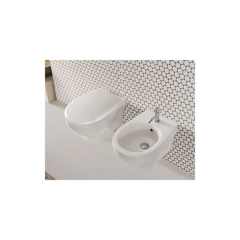 Sanitari Grace sospesi senza brida cm. 52x36 con sedile softclose