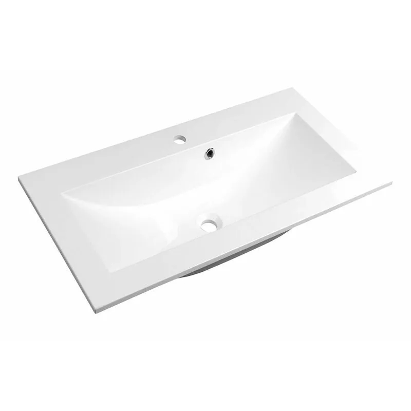 Yukon - Lavabo ad incasso 70x45 cm, bianco YU070 - Sapho