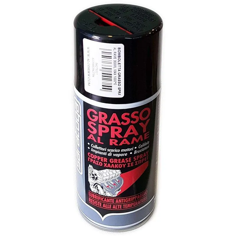 Grasso spray al rame 300ml lubrificante antigrippaggio alta temperatura