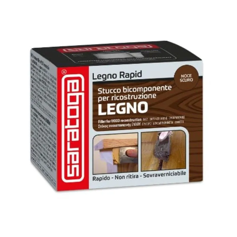 Stucco legno rapid 125ml Noce Scuro - Saratoga