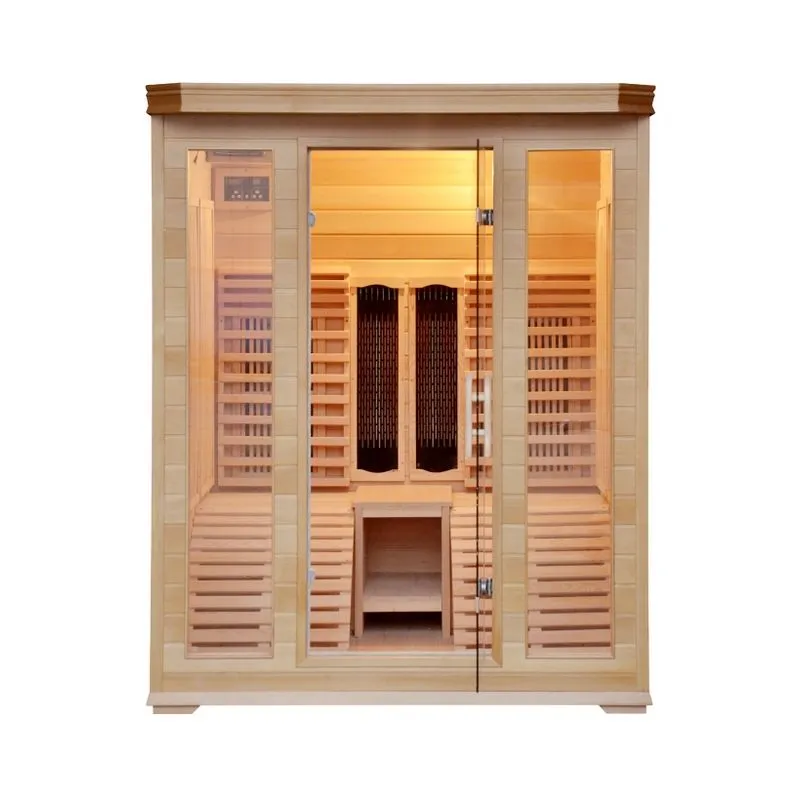 Sauna a infrarossi 150x150 cm per due persone multifunzione cromoterapia - Bagno Italia