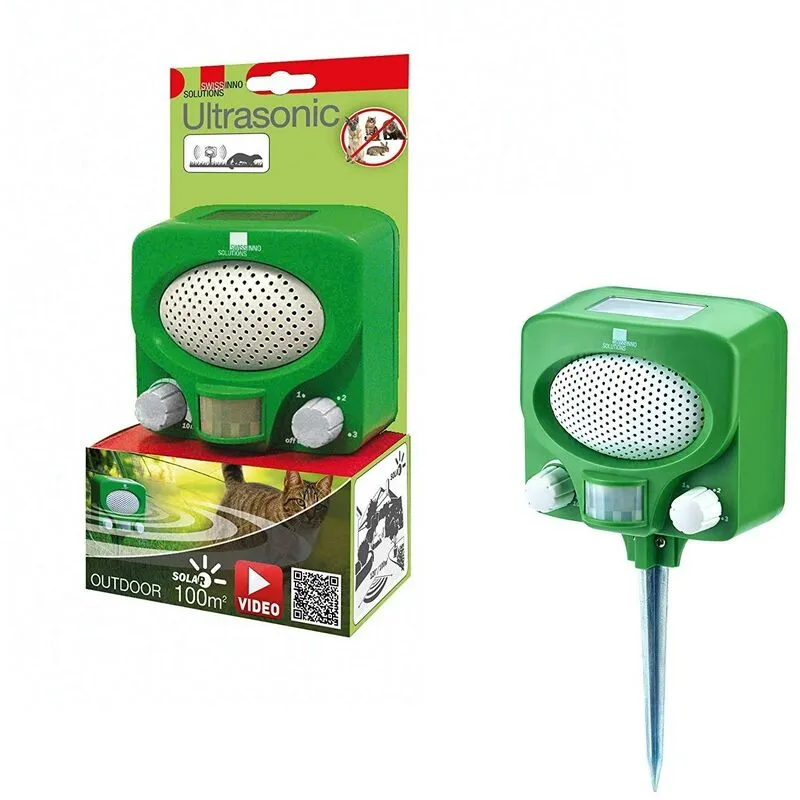 Scaccia animali solare ultrasonico a batteria non incluse ferr 340120