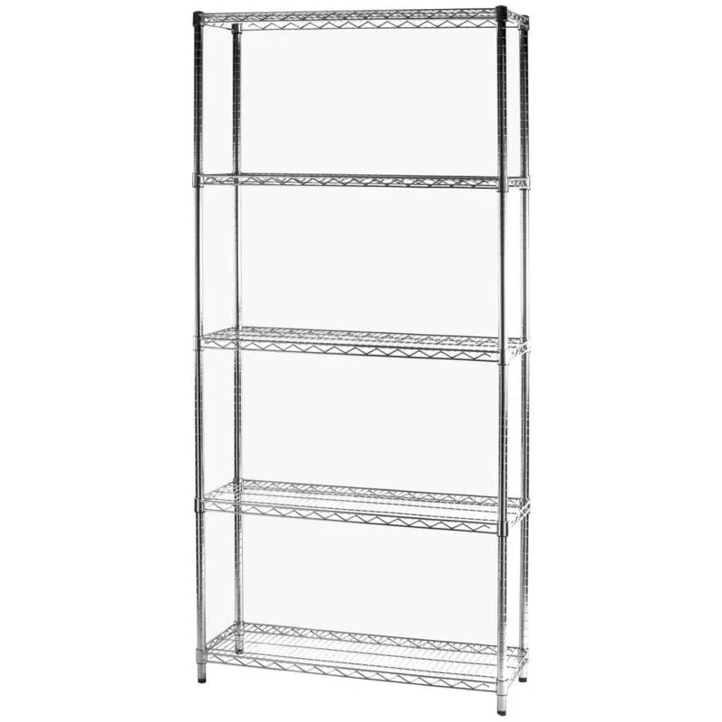 Scaffale metallico scaffale 5 ripiani cm 36 x 91 x h. 200 cucina bagno garage cabina armadio - Archimede