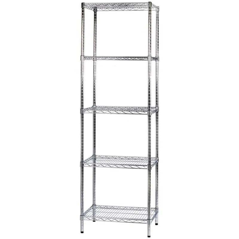 Scaffale metallico scaffale 5 ripiani cm 46 x 61 x h. 200 cucina bagno garage cabina armadio - Archimede