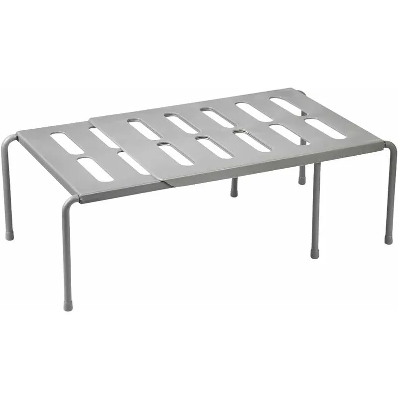 Scaffale espandibile da 36 a 69 cm - Multifunzione - Scaffale da cucina a scomparsa per bagno, cucina, ripostiglio per trucchi, ufficio (Grigio),