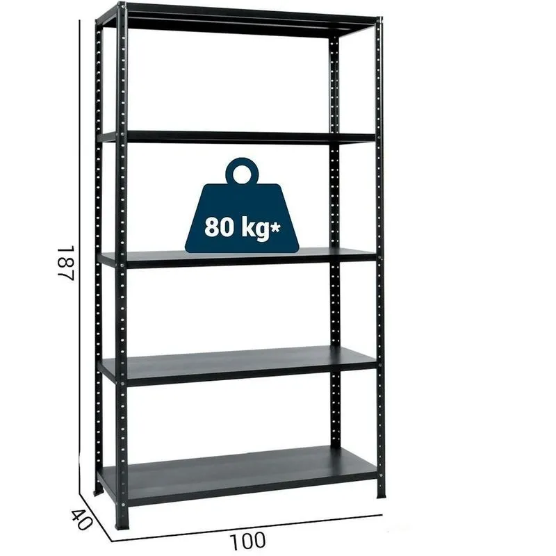 Grima - scaffale metallo 5 ripiani