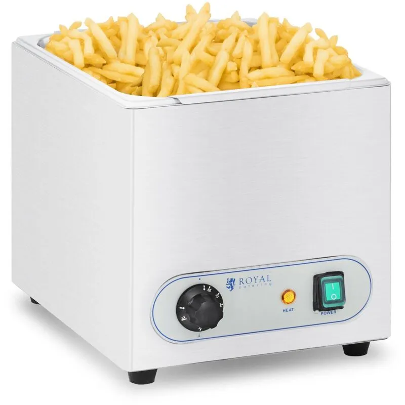 Royal Catering - Scaldapatate In Acciaio Inox Scaldapatatine Fritte Temperatura 30-90 ° 350 w