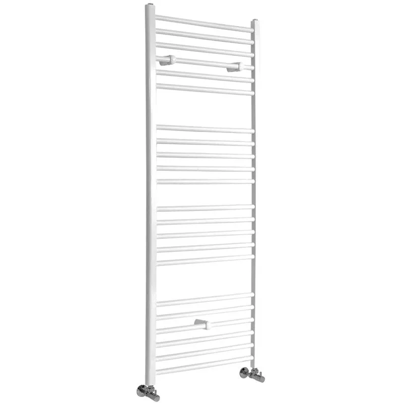 Hudson Reed Ive Scaldasalviette Piatto di Design Verticale - Termoarredo Bagno ad Acqua Calda - Acciaio Bianco - 795W - 1600 x 500mm