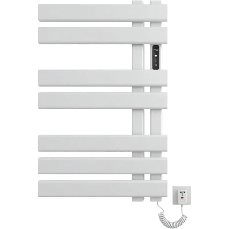 Oihpaw - Scaldasalviette Elettrico Bagno, Termoarredo Elettrico Bagno Bianco 450 mm×720 mm, Scaldasalviette Elettrico, Termoarredo Elettrico,