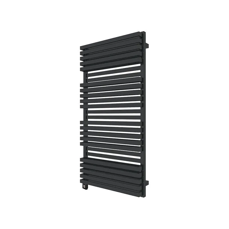 Matisère - Scaldasalviette elettrico nero 1185mm di altezza e 600mm di larghezza - 1000 Watt - QUA1185/600BSOAE1N