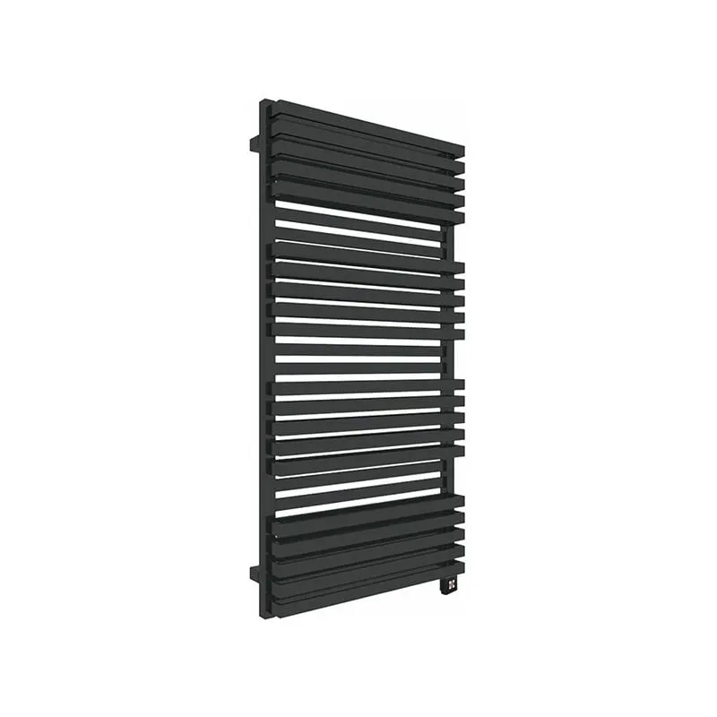 Matisère - Scaldasalviette elettrico nero 1185mm di altezza e 600mm di larghezza - 1000 Watt - QUA1185/600BSOAE8N