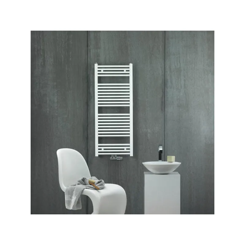 Scaldasalviette in acciaio Zehnder Aura 150 cm Bianco