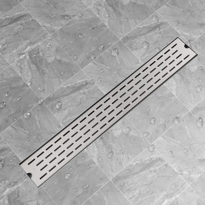 Canaletta di Drenaggio in Acciaio Inox Design a linee varie dimensioni dimensioni : 83x14 cm