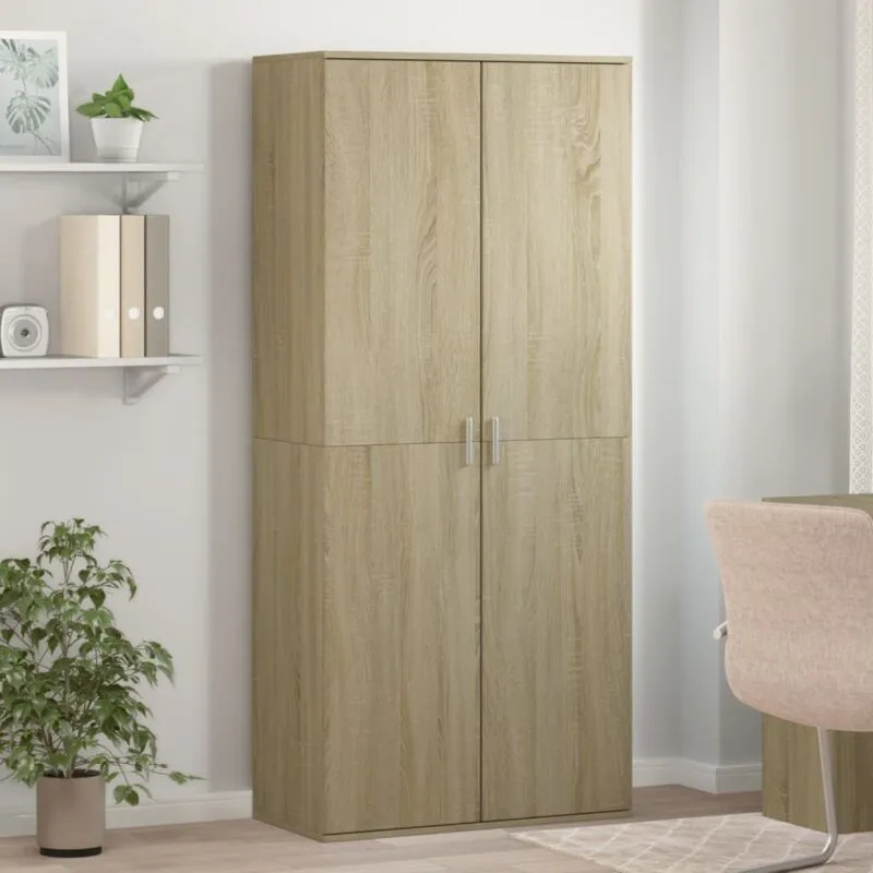 Avimac - Scarpiera Rovere Sonoma 80x39x178 cm in Legno Multistrato