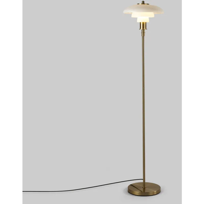 Barcelona Led - Lampada da terra design 'Marshal' - Paralume in vetro - E27