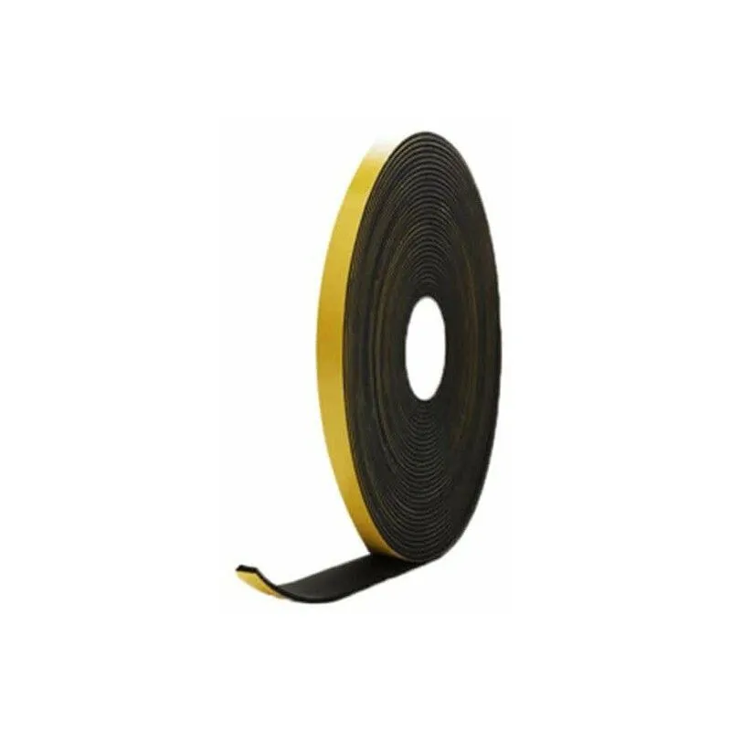 schiuma EPDM adesivo in gomma nera 10x3mm lunghezza 10m