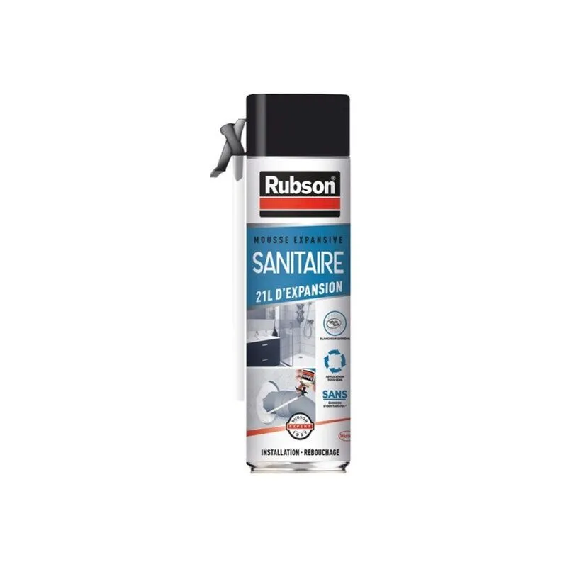 Rubson - Schiuma sanitaria espandente inf. 0,1% iso bianco 500ml/21l