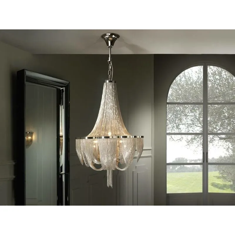 Schuller - Minerva - Lampadario Grand a 10 luci Cromo, G9