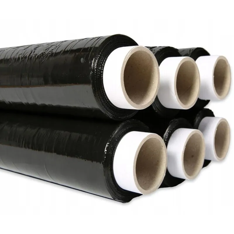 Schwarze Stretchfolie 9 kg netti, set 6x1,5 kg