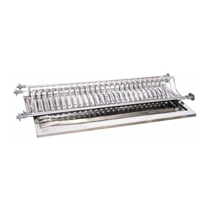 Scolapiatti incasso di 76 cm acciaio inox con base vaschetta per moduli da 80 dimensione disponibile: scolapiatti cm 76