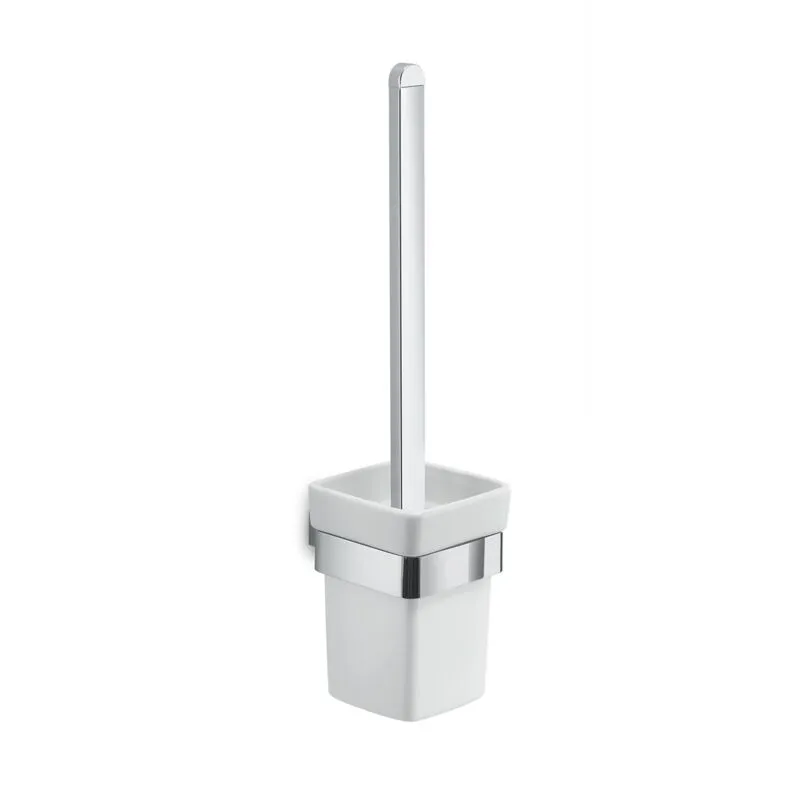 Gedy - Scopino da muro in acciaio inox, alluminio e Cromall SG33-03 serie spluga Cromato - Cromato