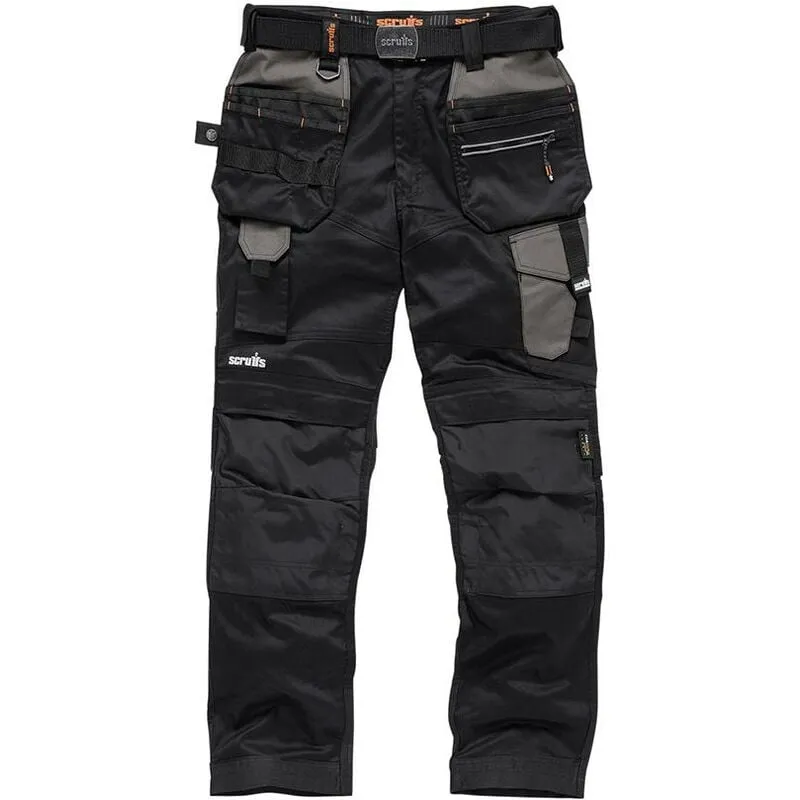 Scruffs - Pantaloni con fondina Pro Flex neri Taglia 44 r