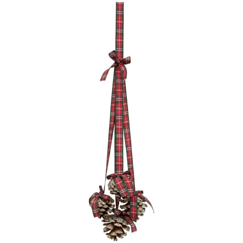 Sdn wood susp pdp tartan 45cm - Feeric lights & christmas