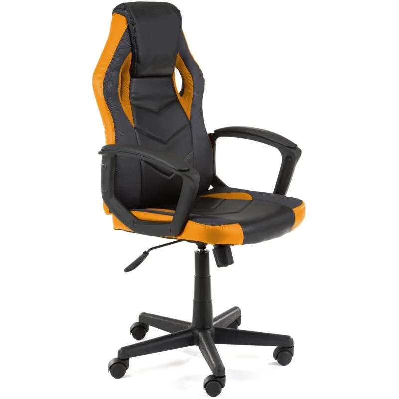 Akord - Sedia da gaming FG19 Nero Arancione