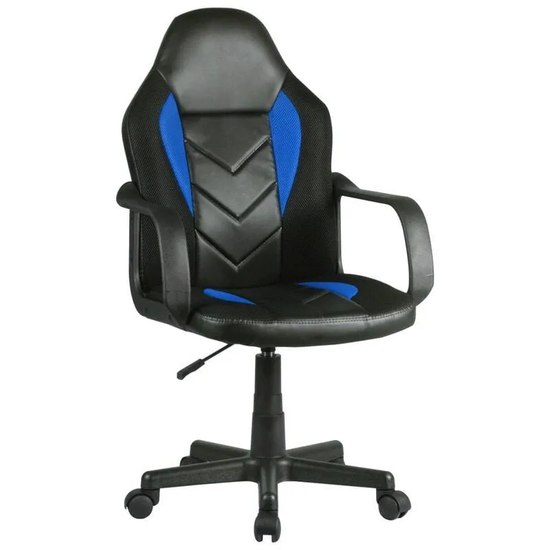 Sedia da gaming per bambini C18 Nero Blu