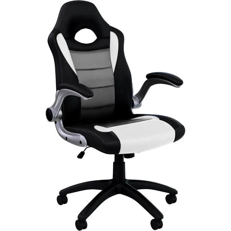 Sedia Da Ufficio Alta Stile Gaming Racing Girevole Ergonomica Poltrona Scrivania Casa pc In Ecopelle Con Rotelle Braccioli Pieghevoli Altezza