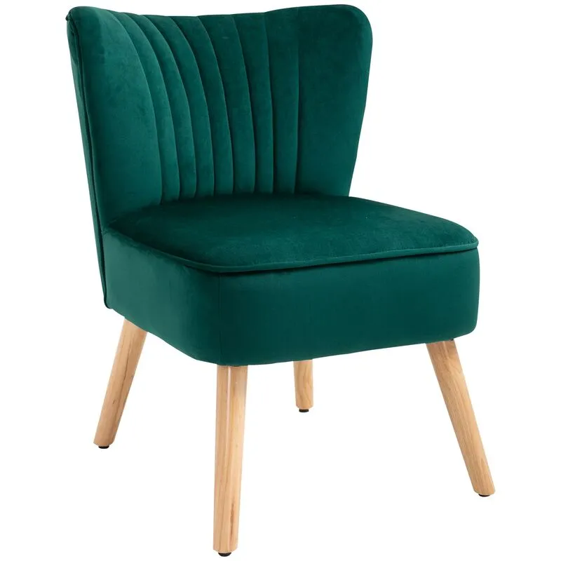 Benzoni - Sedia Imbottita 57x68x76 cm in Tessuto Verde