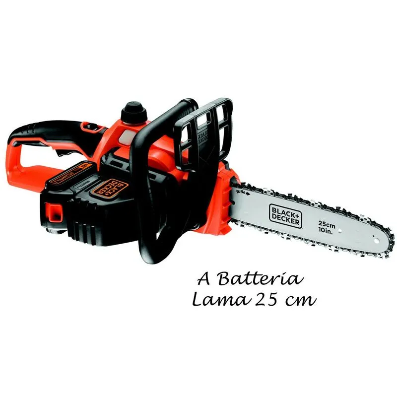 Black&decker - Sega Elettrica a Batteria 25 cm Elettrosega Potatrice Leggera Potatura Motosega