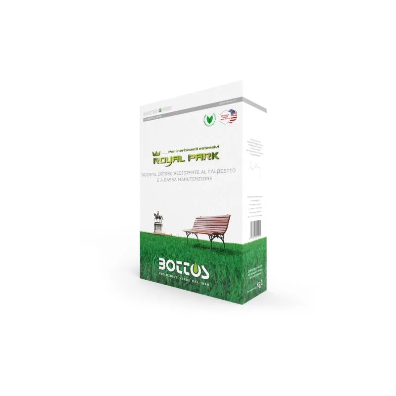 Tappeto erboso Royal Park Bottos 1kg resistente al calpestio bassa manutenzione