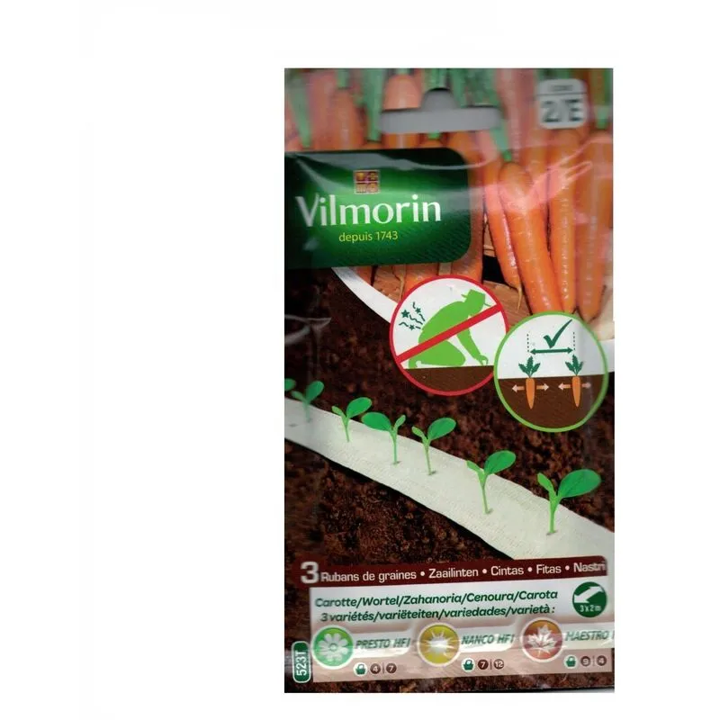 Vilmorin - Semi di carota per insegnanti HF1 (facile coltivazione)
