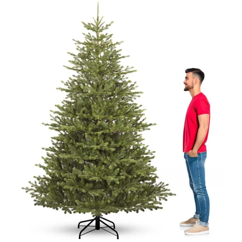 Senna - Albero di Natale effetto realistico in pe e pvc ø139x210H, 1124 rami