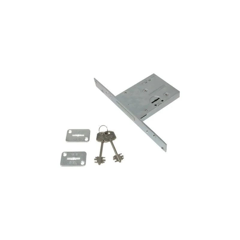  - serratura metallo infilare Y8TD100 b.q zinc f.mm 25 dm M4 h.mm 82 e.mm 70 ka