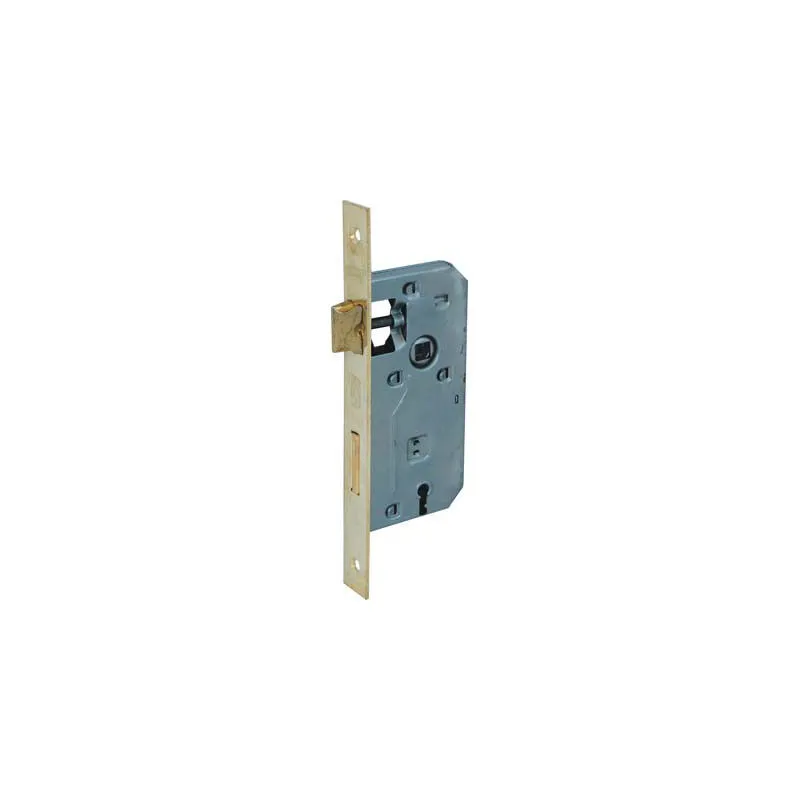 Bonaiti - serratura patent b.quadro ottonato 042P i.mm 70 f.mm 22 e.mm 35