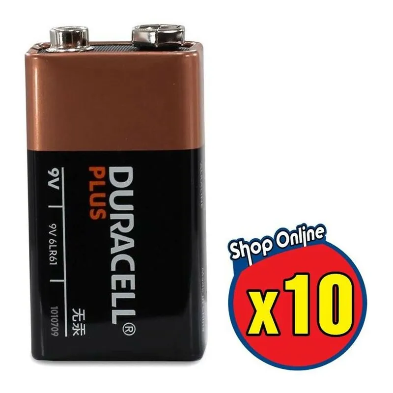  - set 10 batterie simply plus da 9 volt