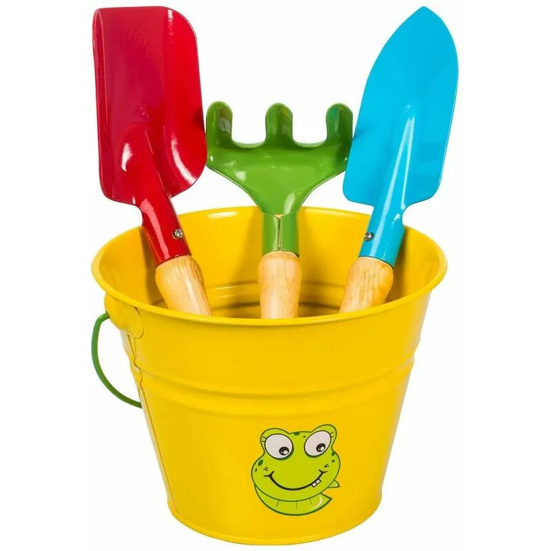 Set attrezzi e secchiello giallo kids garden - Stocker