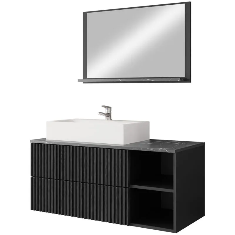 Set bagno Providence P111, Nero