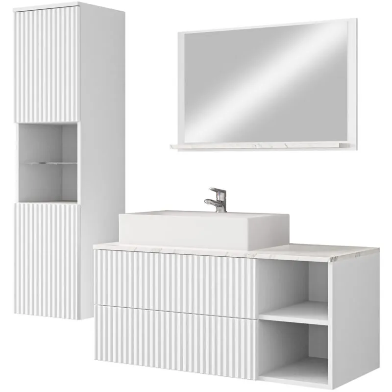 Set bagno Providence P112, Bianco