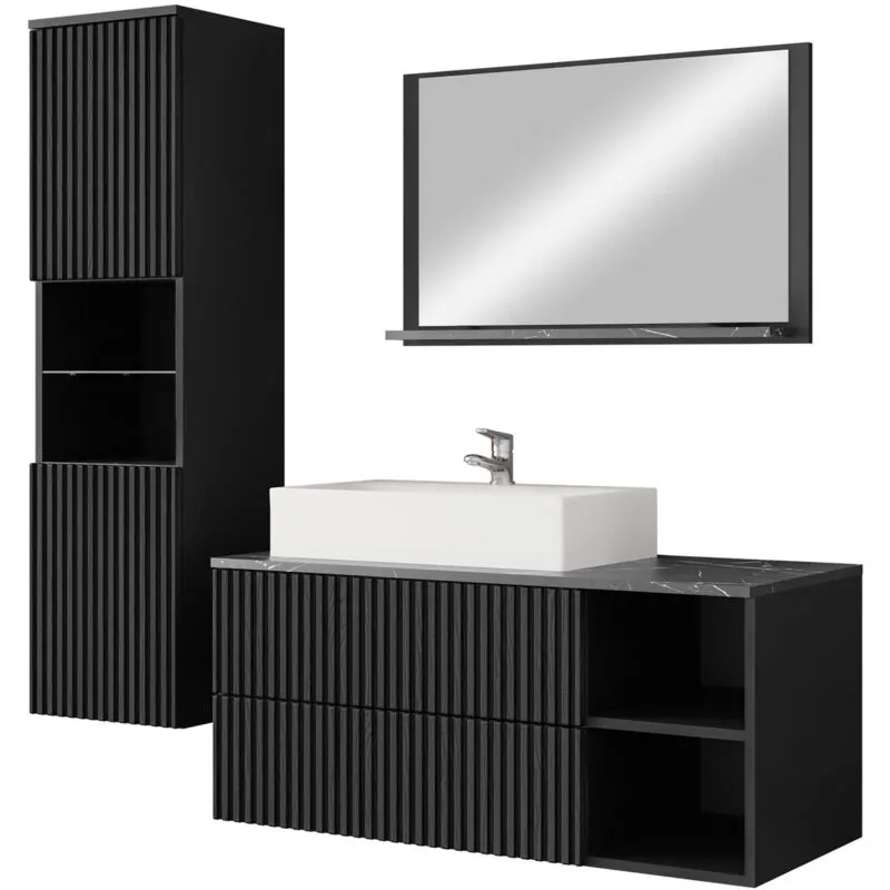 Set bagno Providence P112, Nero