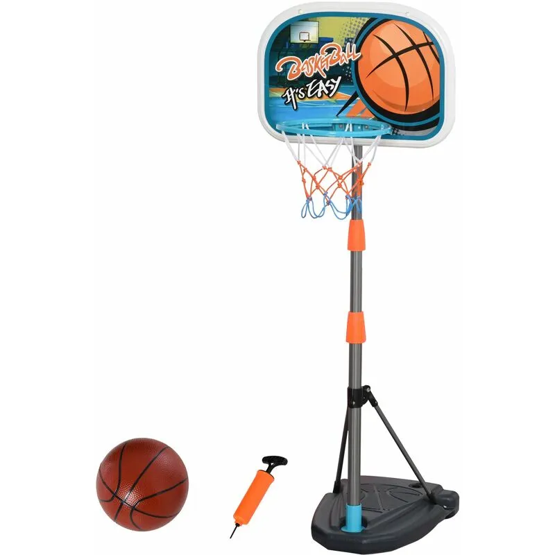 Set Canestro per Bambini con Palla da Basket e Pompa Gonfiaggio