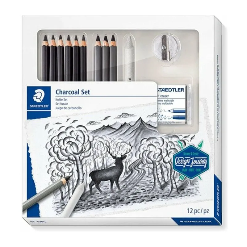 Unbekannt - set carboncino staedtler 61100C x1