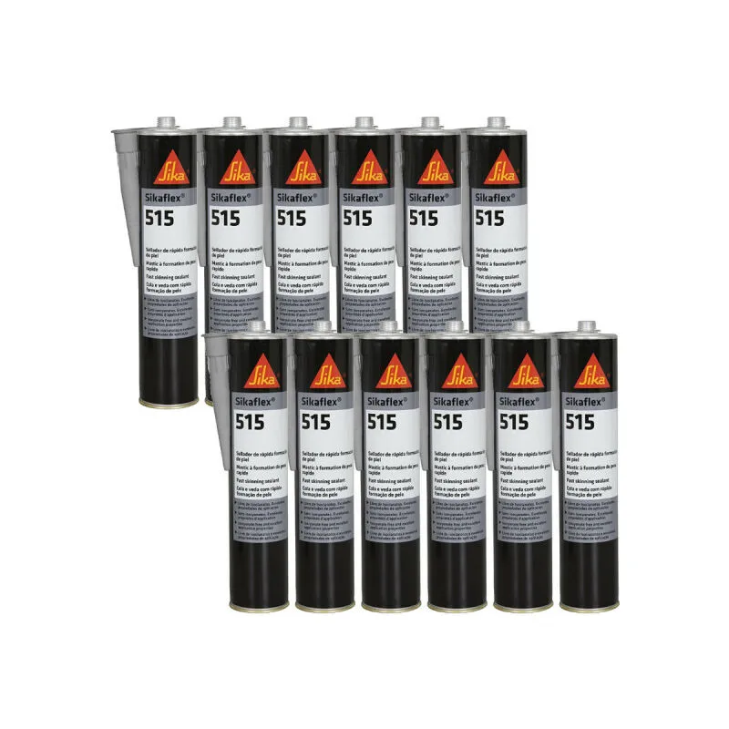 Set di 12 sigillanti universali per veicoli commerciali Sika Sika flex 515 - Grigio chiaro - 300ml - Gris clair