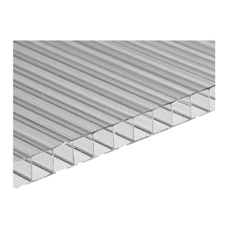 Set 14 pezzi in policarbonato resistente ai raggi uv per serre da giardino (605 x 1210 x 4 mm)